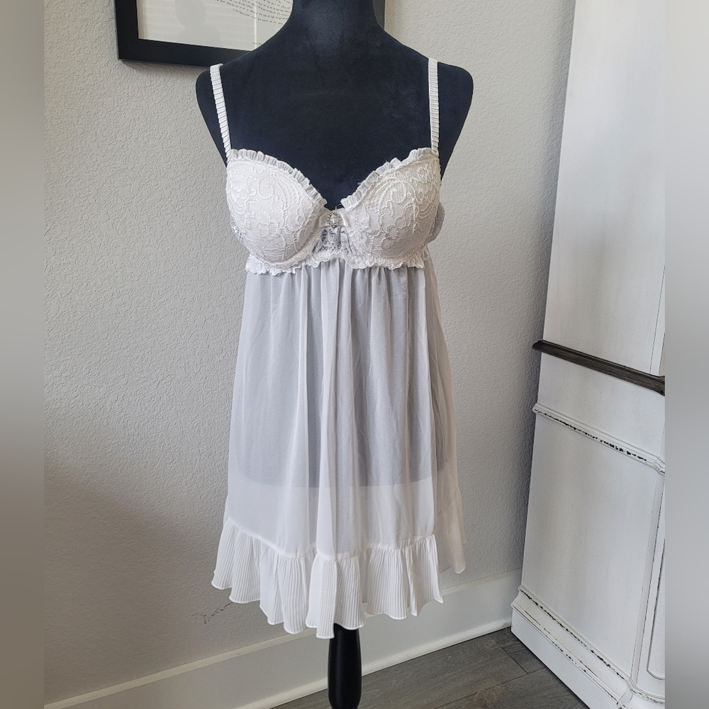Cinema Etoile Babydol And Robe Set - White - Picture 2 of 9